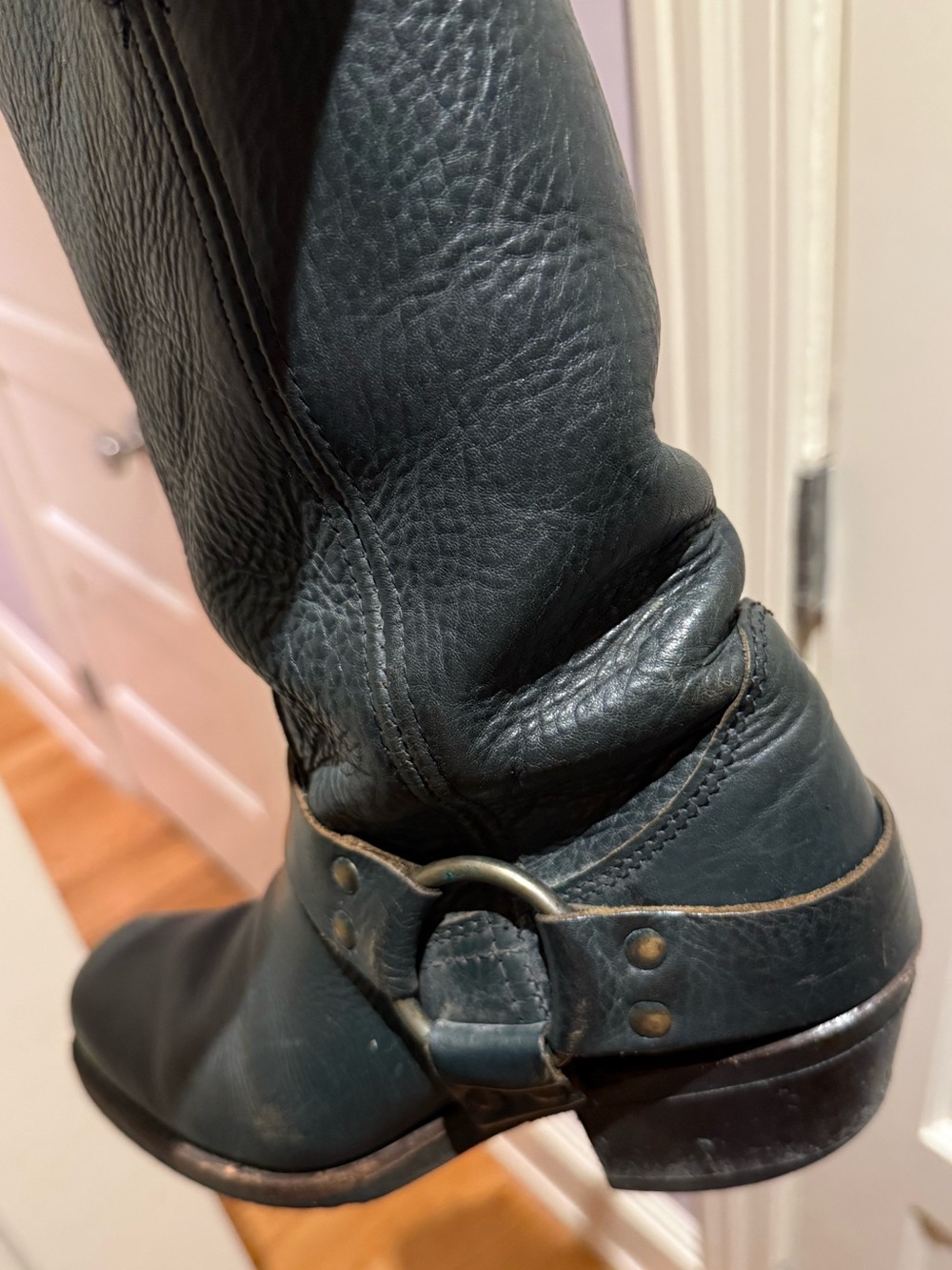 Frye Harness 12R Teal Square Toe Boot - Picture 10 of 10